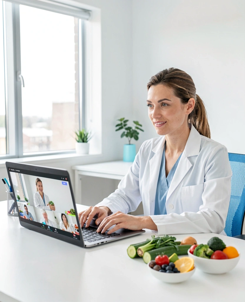 Sessione di consulenza nutrizionale online